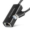 Adaptateur USB-A Vers Gigabit Ethernet - AXAGON - ADE-AR - Plug and Play - 1 Port Ethernet - Noir