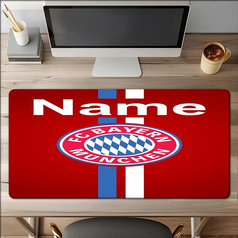 Custom Name Bayern Munich Theme Mouse Pad Non Slip Rubber Base Multifunctional Office Home Decor Perfect For Workspace Personalization