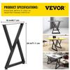 Z Shape Metal Table Legs Dining Table Legs 28"x18" Desk Legs Set of 2