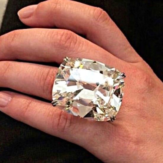 Большой Квадратный Фианит Роскошное Женское Кольцо на Палец Предложение Свадебные Украшения