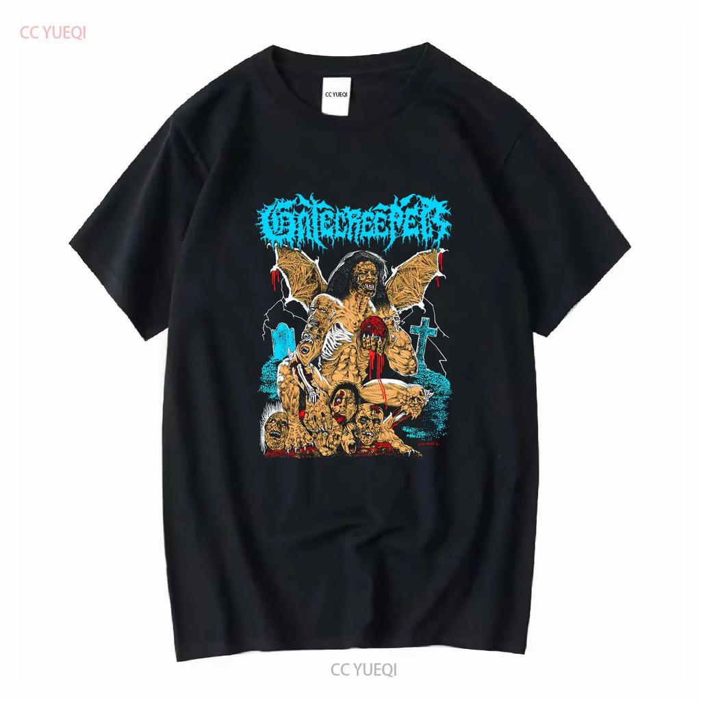 GATECREEPER HEADSPLIT Футболка Хлопковая футболка Все размеры YA1017 винтажная Стильная уличная одежда Модная дизайнерская одежда Повседневная Немного
