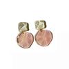 Crystal Clear Drops Earrings Acrylic Stud Earrings Chic Geometric Pendant Earrings  Women's Jewelry