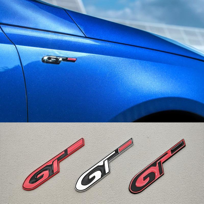 3D Metal Car Sticker GT Logo Badge Emblem Decal For Peugeot GT 301 308 408 508 3008 4008 5008 307 207 407 Auto Accessories