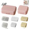 Small Medication Container Double Layer Pill Box with 7 Compartments Portable Waterproof Daily Case Medicine Organizer for Purse Pocket Size