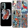 Чехол Tattoo Japanese Koi Dragon Wave для Xiaomi Redmi Note 11 Pro Note 10 9 8 Pro 11S 9S 10S Чехол для Redmi 10 9 9A 9C 9T