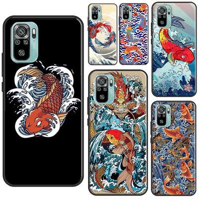 Чехол Tattoo Japanese Koi Dragon Wave для Xiaomi Redmi Note 11 Pro Note 10 9 8 Pro 11S 9S 10S Чехол для Redmi 10 9 9A 9C 9T