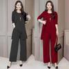 In Stock 2025 Fall/Winter Elegant Plus Size Women's Slimming Three-Piece Set