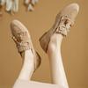 Fashion New Spring Sheep Suede Woman Shoes Round Toe Women Pumps Shoes for Women Low Heel Loafers Fashion Tassel Decorated Casual Shoes