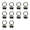 10x L Track Single Stud Fitting с круглым кольцом Tie Down Anchors Tie Downs Motorcycle Trailer Aluminum Keeper Cargo Control