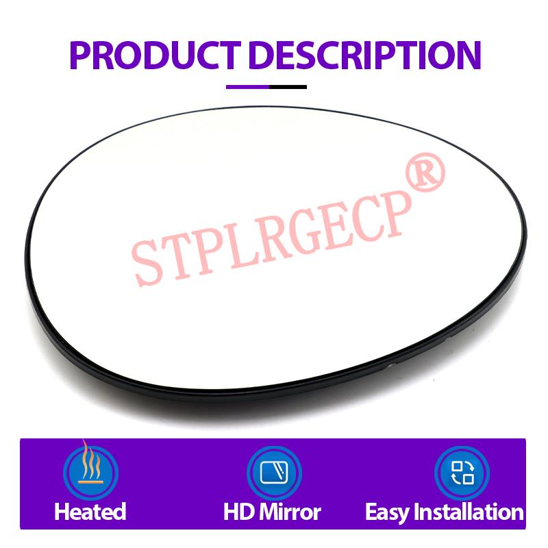 Auto Car Left Right Hand Side Door Wing Reaview Mirror Glass Heated Replacement for MINI Cooper R55 R56 R57 R58 R59 2007-2015