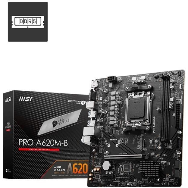 Carte mère - MSI - PRO A620M-B Emplacement AM5 micro ATX