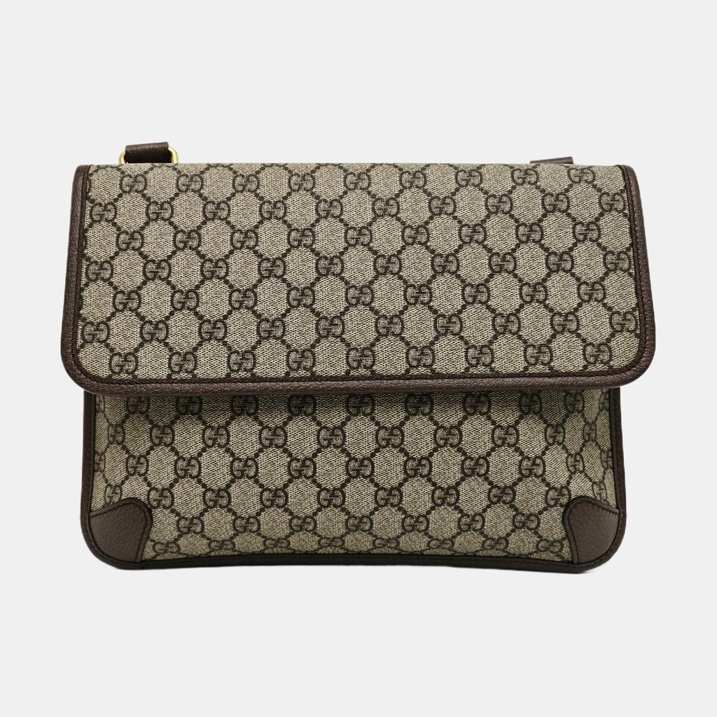 [Pre-Owned] Neo Vintage Series Monogram Logo Reversible Tiger Head Messenger Bag - Excellent #Y4J2UK