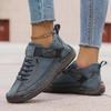 Women's Ankle Boots Soft Soles Comfortable All-matching Outdoor Shoes Mid Top for British Style Retro Anti Slip Workwear Shoes
