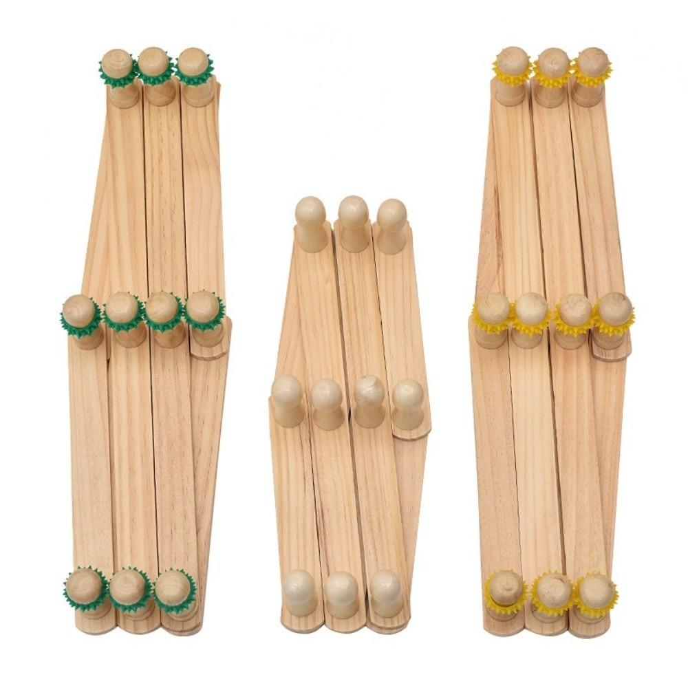 Wood Folding Wall Hanger Adjustable Width Expandable Clothes Hanger Coat Hanging