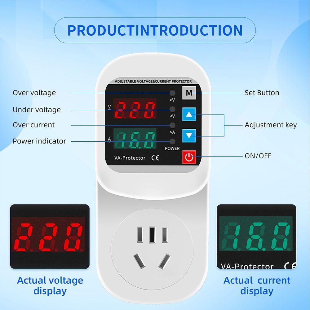Automatic Reclosing Voltage Protector Socket Overvoltage Protector Equipment Protection