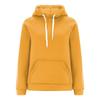 Women's Casual Loose Solid Color Long-sleeved Crewneck Sports Hoodie