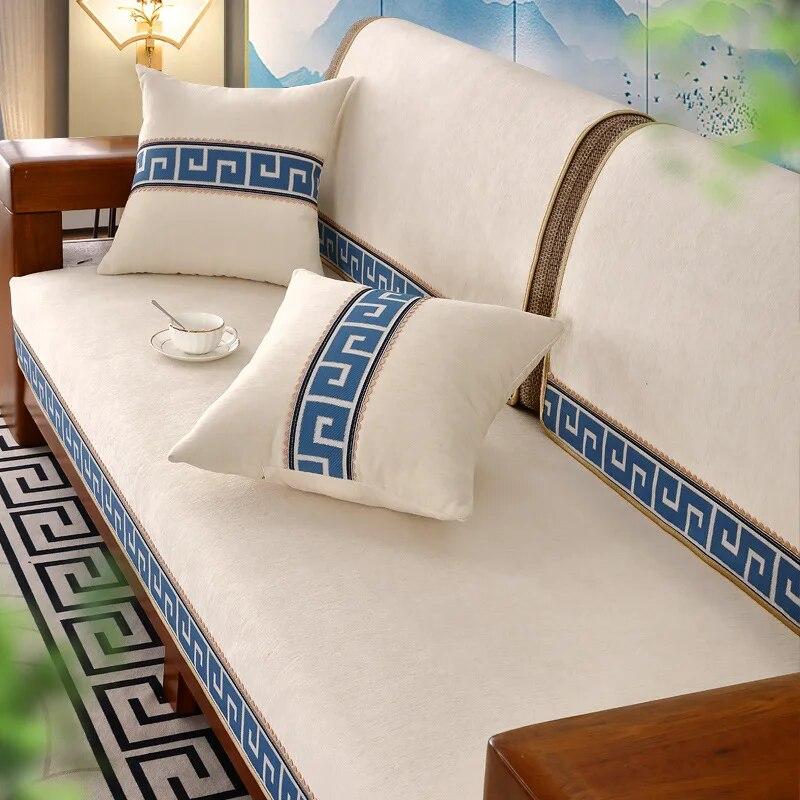 Высококачественная жаккардовая диванная подушка из синели, нескользящая подушка для дивана, подушка для полотенец, L-образное кресло императорской наложницы, подушка на спинку дивана