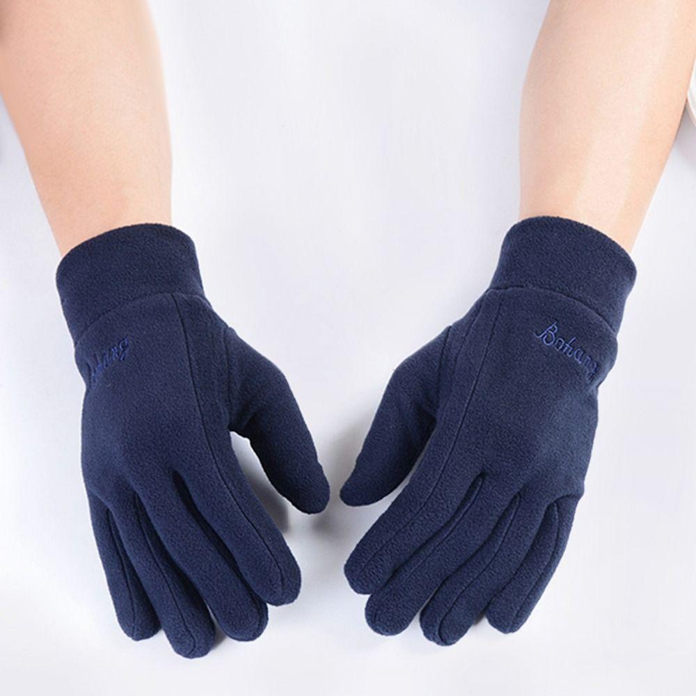 Driving Gloves Fleece Outdoor Sport Full Finger Mittens Thick Plush Women Gloves Furry Warm Mitts