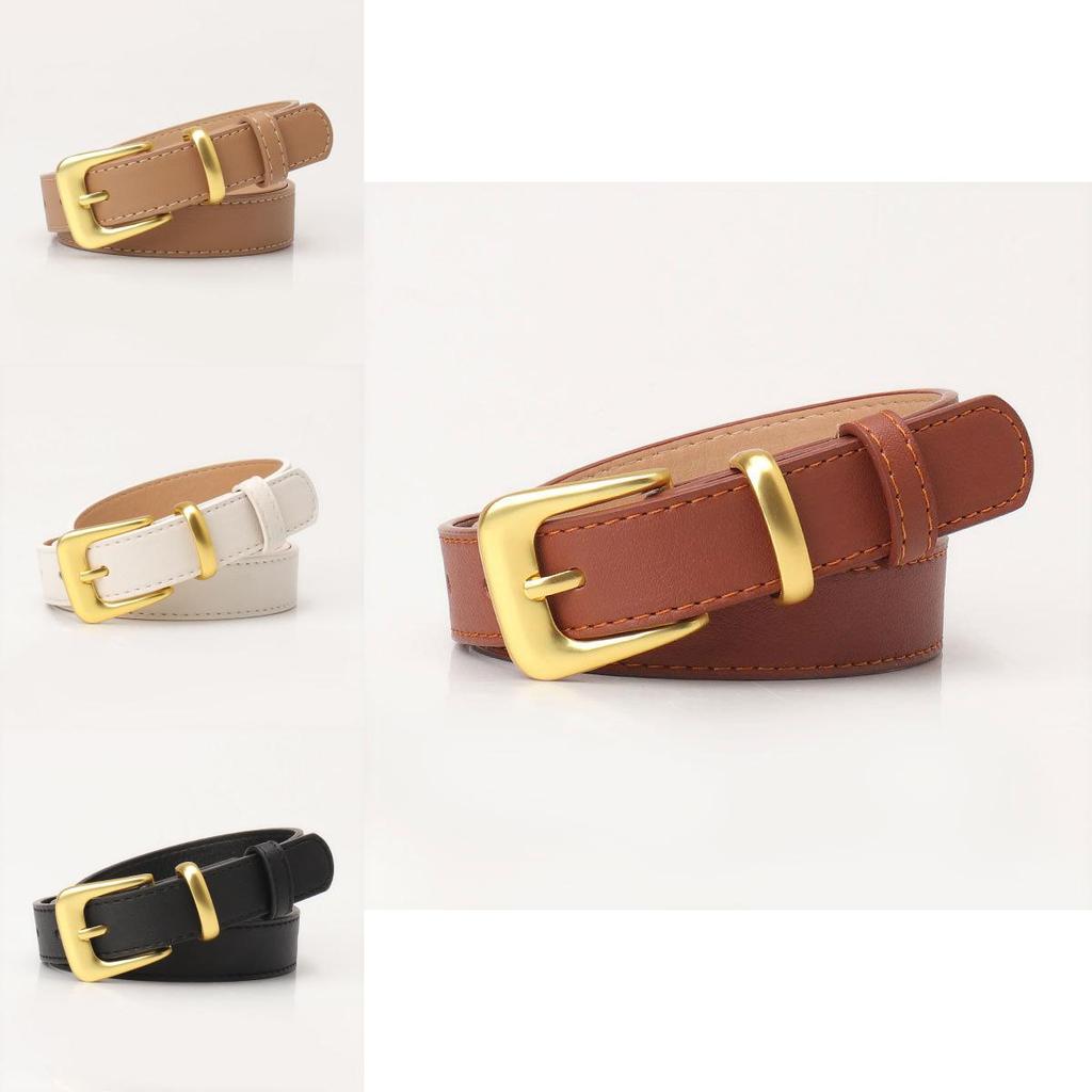 Stylish Faux Leather Belt For Women With Alloy Pin Buckle Elegant Casual Waist Accessory