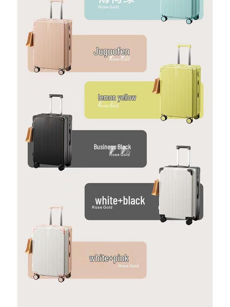 Ретро чемодан на колесиках с универсальными колесами и кодовым замком - Прочный, большой вместимости для женщин, мужчин, студентов