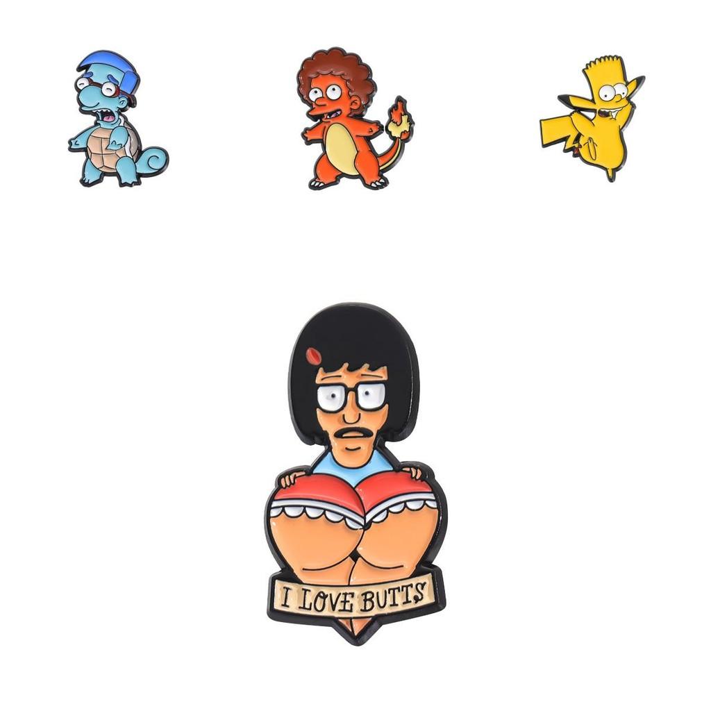 Уникальный значок-брошь в стиле мультфильма, серия аниме-питомцев, с причудливым дизайном черепахи