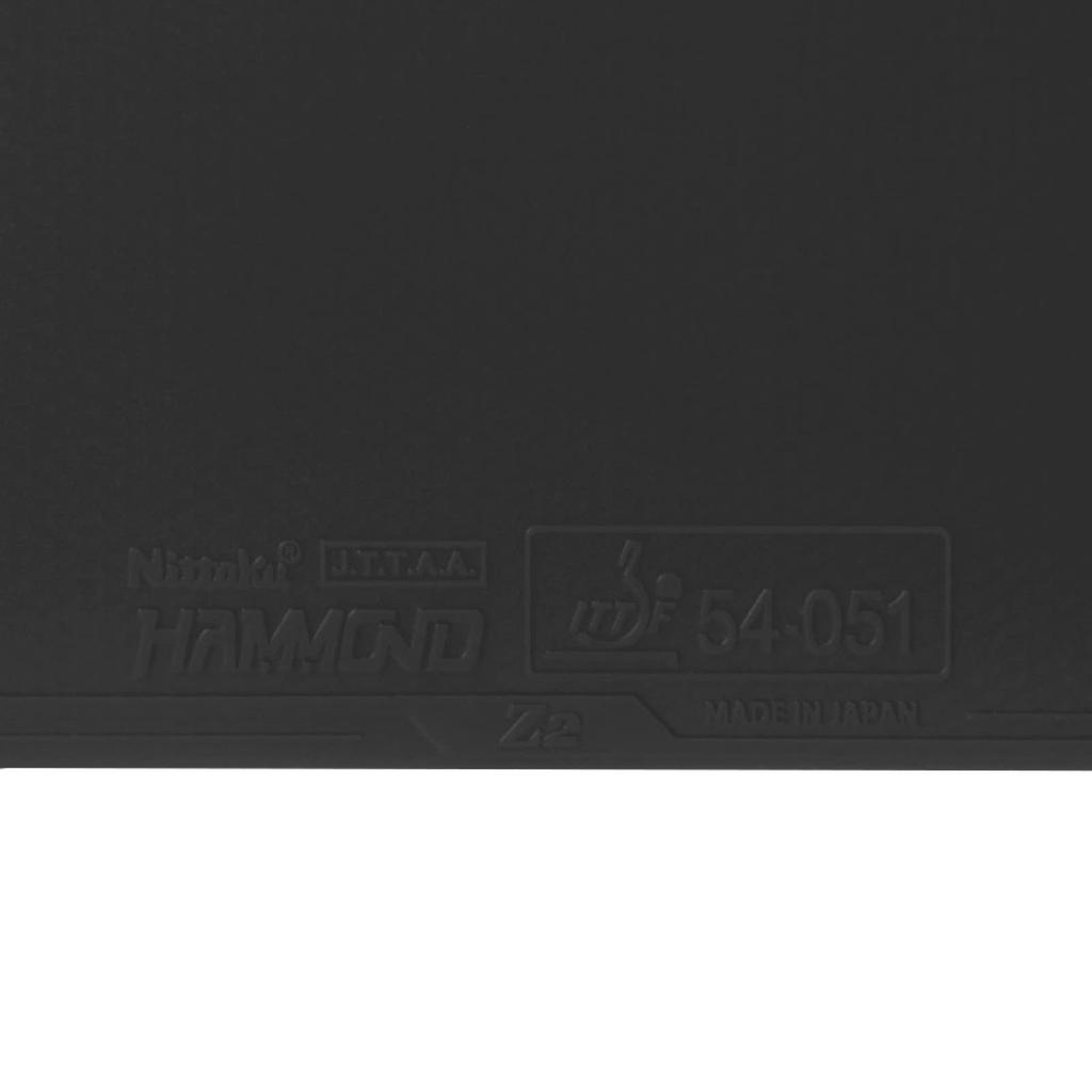 Nittaku Накладка для настольного тенниса Hammond Z2 Одобрено ITTF Ассоциацией настольного тенниса Черная Толстая NR8591 (Международный