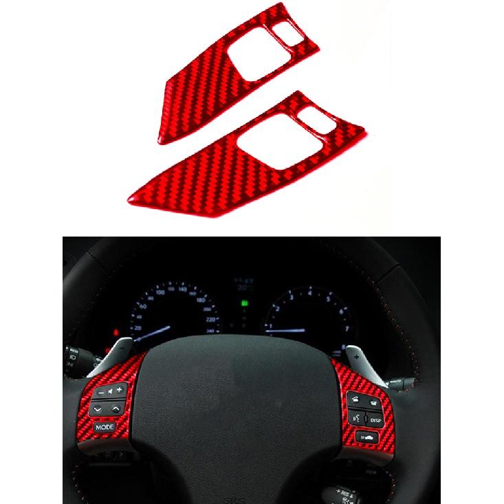 Для LEXUS IS250 300 350 2006-2012 автомобильные аксессуары интерьер из углеродного волокна Start Circle TRC Switch Wait красные наклейки