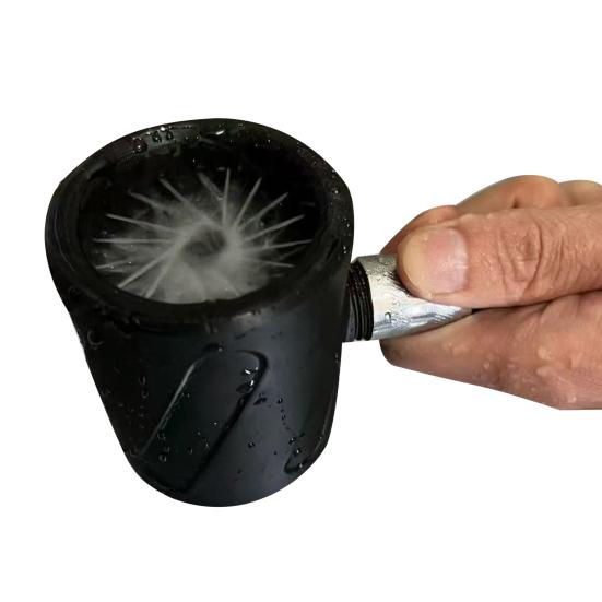 High Pressure Handheld Shower Head 3D Printed Flushing Cleaning Spiral Nozzle for Men Bathroom Accessories