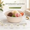 50Pcs Disposable Biodegradable Bowls Paper Pulp Bowl  for Noodles Soup Rice and Takeaway Meals