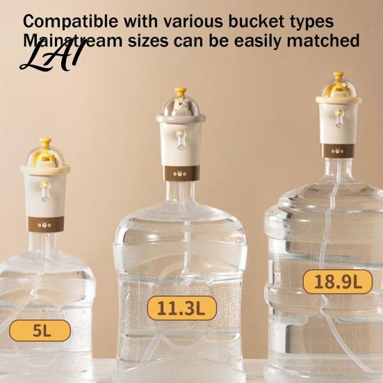 Desktop Water Pump for Office USB Electric Bottle Universal Bottles Cute Duck Drinking Wireless Dispenser Portable Jug Home Office Camping,
