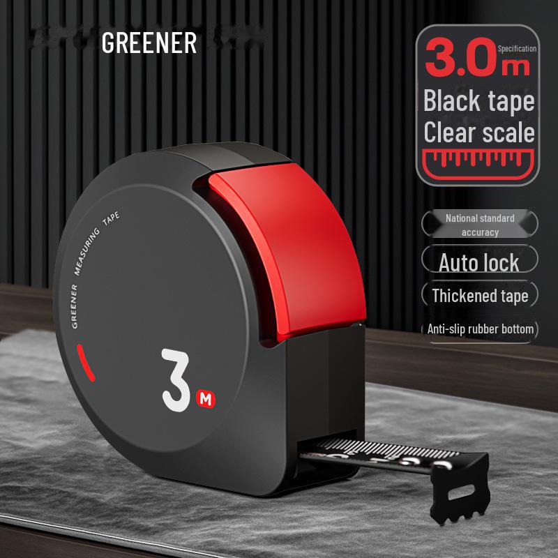 Износостойкая высокоточная рулетка Green Forest - 3 м/5 м Mini, с защитой от порезов