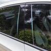 For Benz ML W164 2006-2011 Glossy Black PC Material Window Column Car Door Center B C Pillar Post Cover Trim Car Accessories