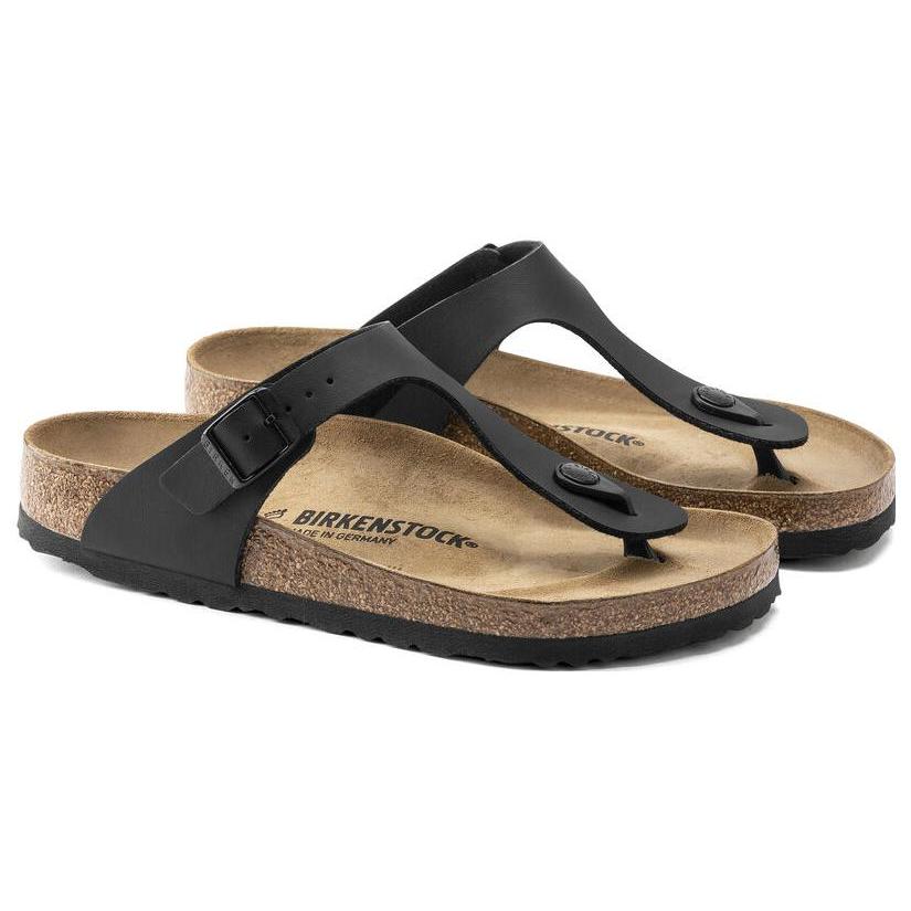 Birkenstock Gizeh Birko Flor Узкая посадка 'Черный' 0043693