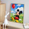 Disney Mickey Mouse with balloon diamond painting kit for living room, bedroom, study and other interior space decoration
