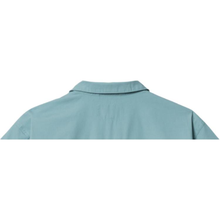 Carhartt WIP Однобортная рубашка с коротким рукавом, вышивка логотипа, унисекс, ледяно-голубая A241008-2CN-XX