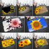 Sunflower Series Door Mat Non Slip Bathroom Kitchen Rugs for Home Living Room Decoration Flower Printed Washable Entrance Carpet