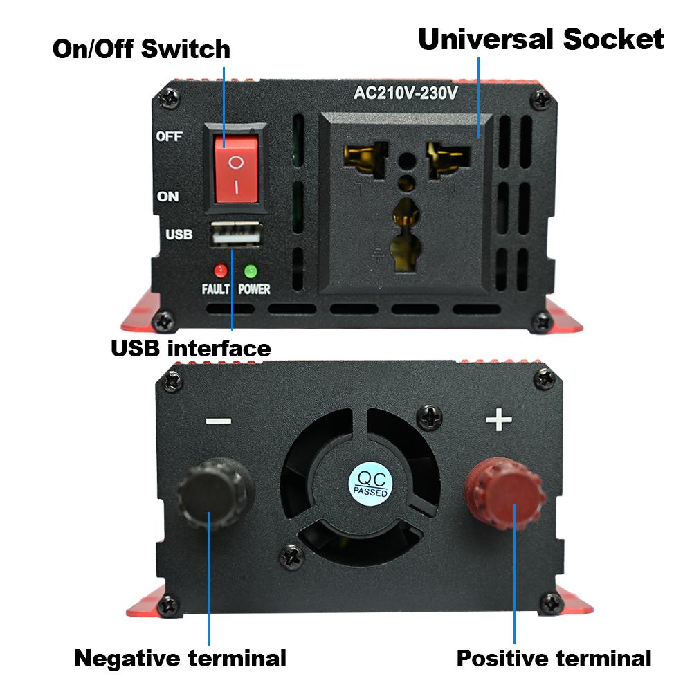 Продвинутый высокоэффективный солнечный комплект 6000 Вт: Инвертор DC12V-AC 110V/220V + 2 шт. солнечных панелей + контроллер 100А | Расширяемая конструкция