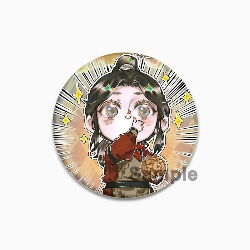 32/44/58 мм значок благословения небесного чиновника Huacheng Xie Lian аниме-броши ручной работы милые эмалевые булавки для воротника одежды украшения 44/58 мм