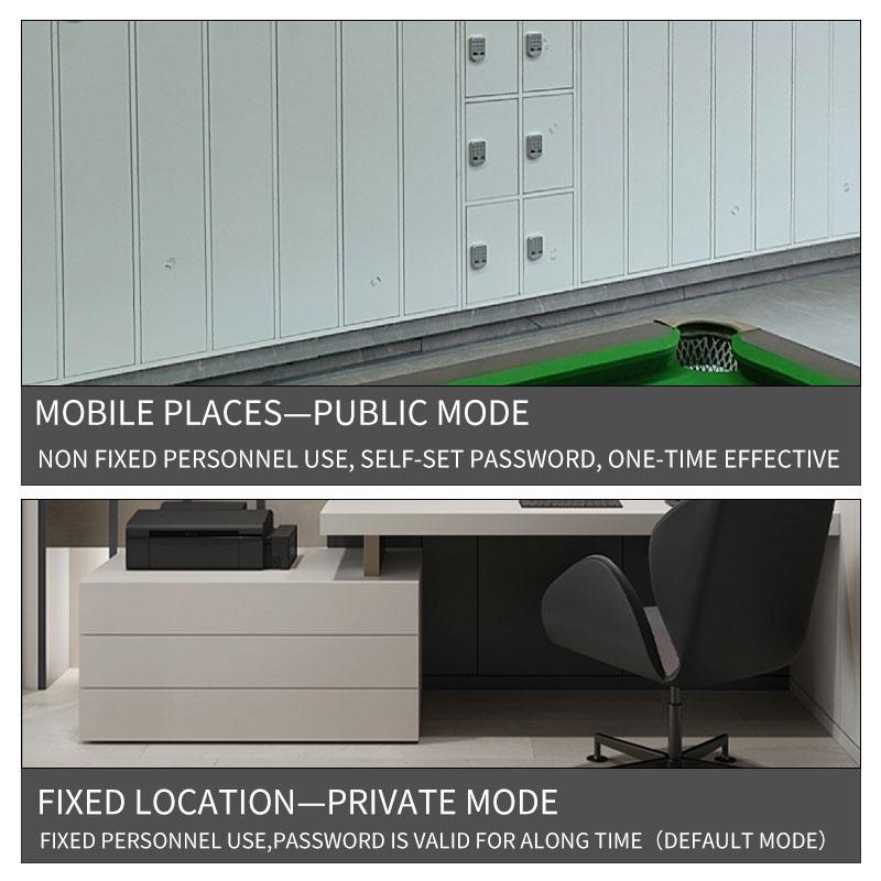 Keyboard Cabinet Door Lock with Handle, Digital Password Intelligent Lock, Suitable for Office Filing Cabinets.