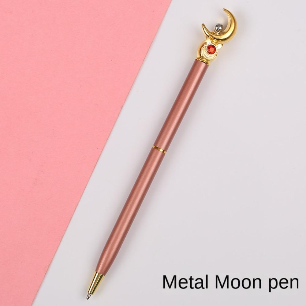 Cartoon Metal Ballpoint Pen High Quality Stationery Metal Moon Magic Wand Metal Pen Portable BallPoint Pen Write