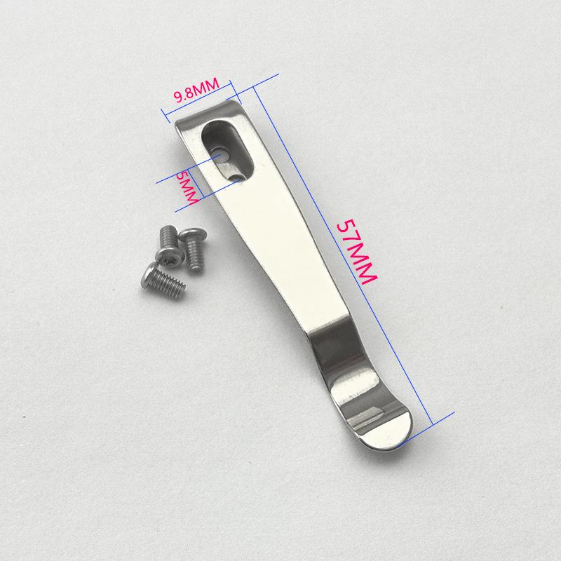 Зажим для задней части из нержавеющей стали для складного карманного ножа, инструмент для самостоятельного изготовления, аксессуары для самостоятельного изготовления, зажим для задней части, держатель для складного ножа