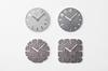 Lemnos Paneco Clock Analog Wall Made from Recycled Fiber Dark DGY Clock, Board, Gray, HIL22-10