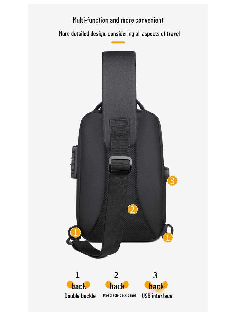 Мужская высококачественная водонепроницаемая дорожная нагрудная сумка и женский модный рюкзак-мессенджер