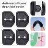 4pcs Absorber Cushion Silicone Car Door Lock Buckle Anti-collision Protective Cover For For Jeep Grand Cherokee Compass Patriot