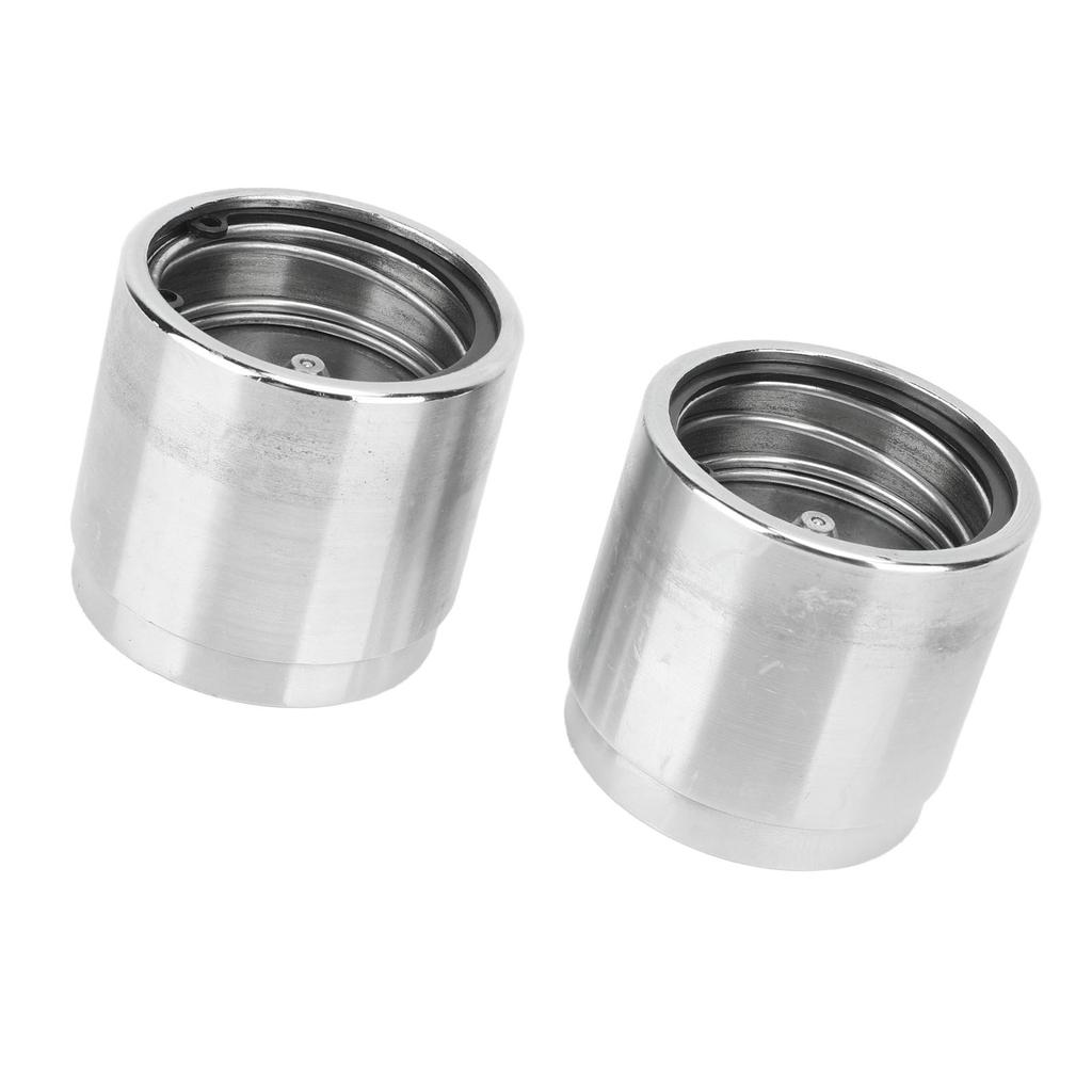 2PCS Trailer Wheel Bearing Protectors with Dust Covers Stainless Steel Universal for Boats Snowmobiles RVs ATVs