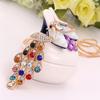 Hot Sale Special Trendy Unique New Colorful Crystal Peacock Pendants Necklaces for Women Long