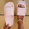 Thick Platform Cloud Slippers Women Comfort Soft Sole Eva Home Slides Non Slip Bathroom Shoes Woman  Summer Beach Flip Flops