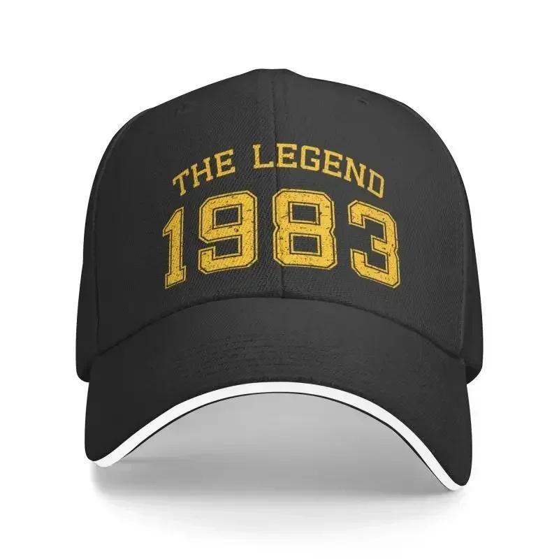 Новая Индивидуальная Бейсболка The Legend Born In 1983 Защита от Солнца Мужская Женская Регулируемая Кепка Папы Весна