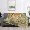 Diary Art Flannel Blanket Vintage Women'S Blanket Bedding Travel Warm Blanket Blanket
