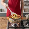 Многофункциональная кулинарная лопатка-ложка для посуды с антипригарным покрытием, термостойкая кухонная утварь с глубокой чашей и мерными отметками для смешивания и подачи